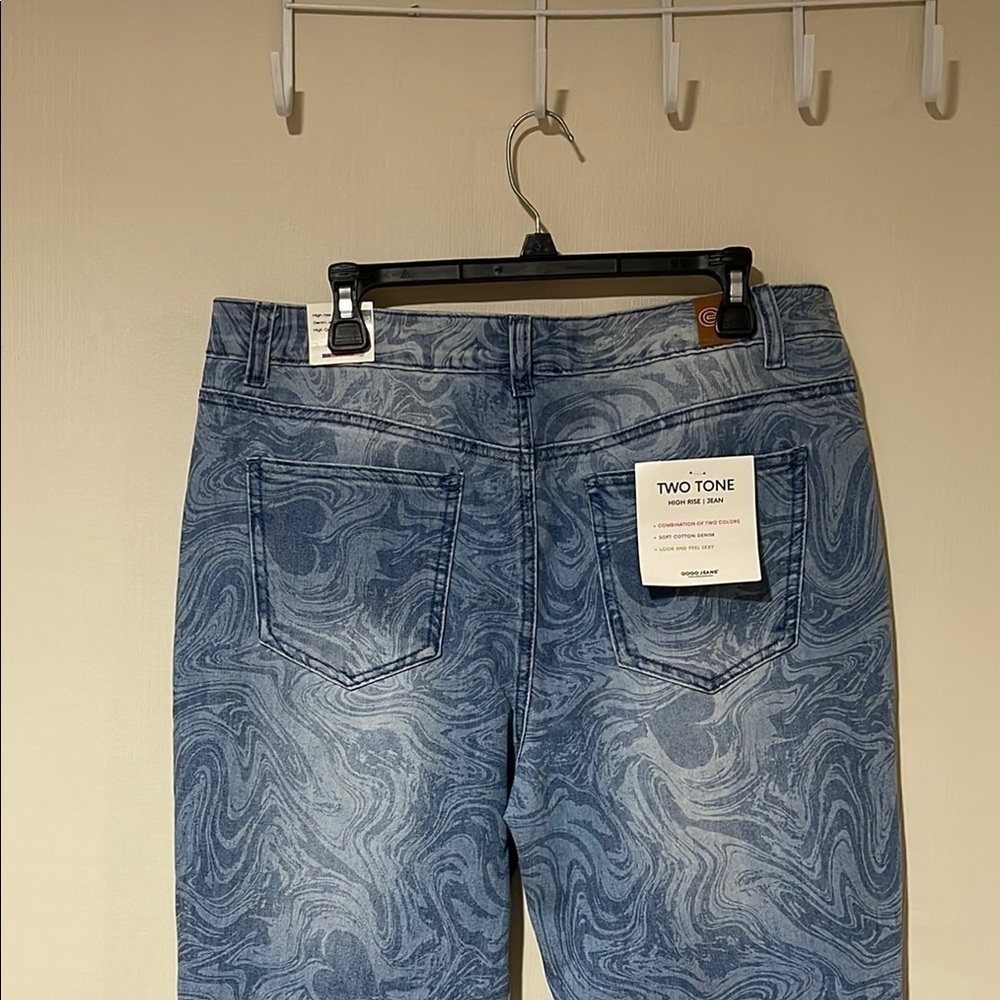 GOGO Blue High Rise Relaxed Fit Jeans Women Size 15/32 - Picture 8 of 12